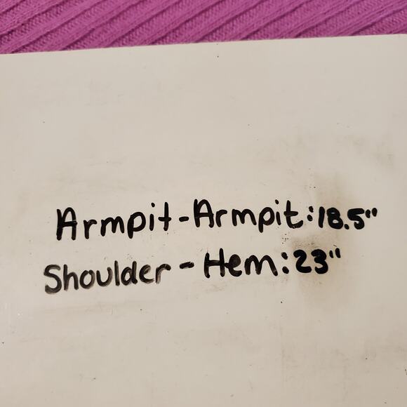 Banana Republic Filpucci Merino Wool Cashmere Ribbed Pink Sweater Womens Size M - Picture 9 of 9